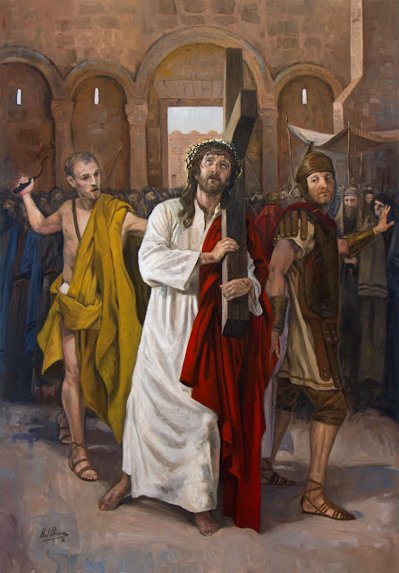 II Estação da Via-Sacra - Jesus toma sua cruz aos ombros
