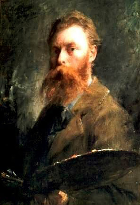 Frans Mortelmans, Self Portrait, Portraits of Painters, Fine arts, Portraits of painters blog, Paintings of Frans Mortelmans, Painter Frans Mortelmans