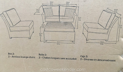 Backyard entertaining at its best with the Sunbrella 5-Piece Modular Sectional Woven Seating Group