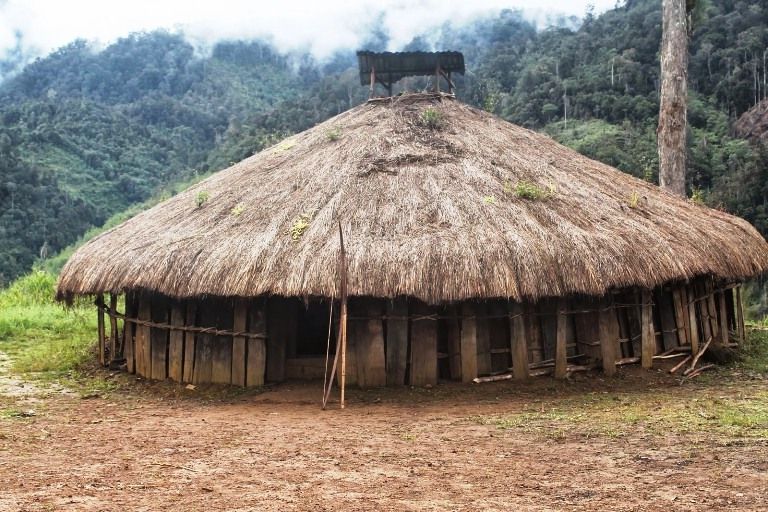  12 gambar  desain rumah  adat papua timur dan barat 