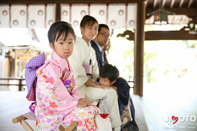 三重県名張市の宇流冨志禰神社で七五三出張撮影