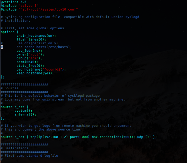 syslog conf 1