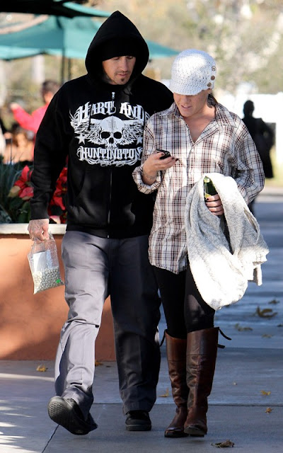 Pink and Carey Hart at the Malibu Country Mart