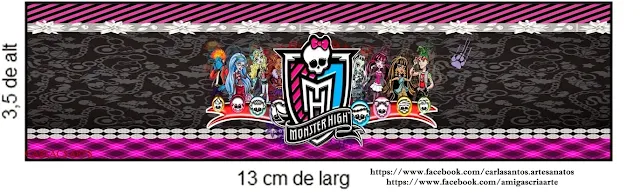 Monster High in Fuchsia Free Printable Kit.