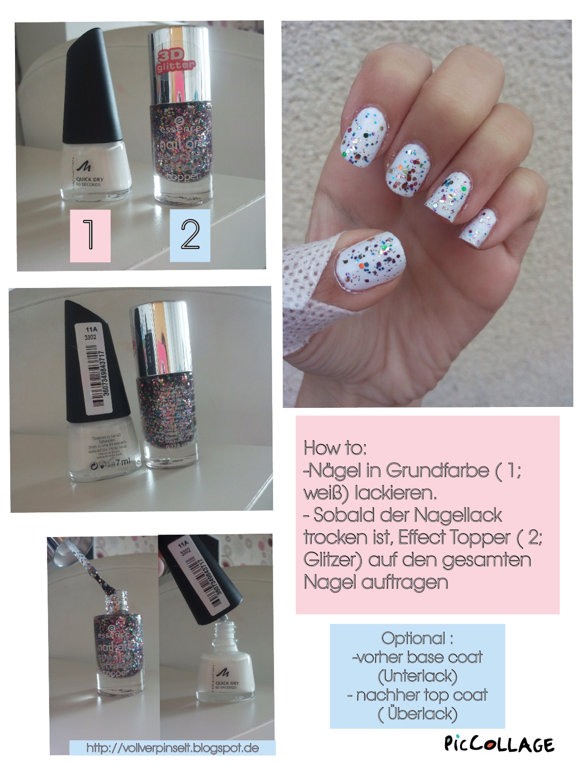 Nageldesign Mit Glitzer - Nageldesign Regenbogen Glitzer Nägel Nailart 