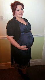 35 weeks bump in dress, occasion wear, maternity wear