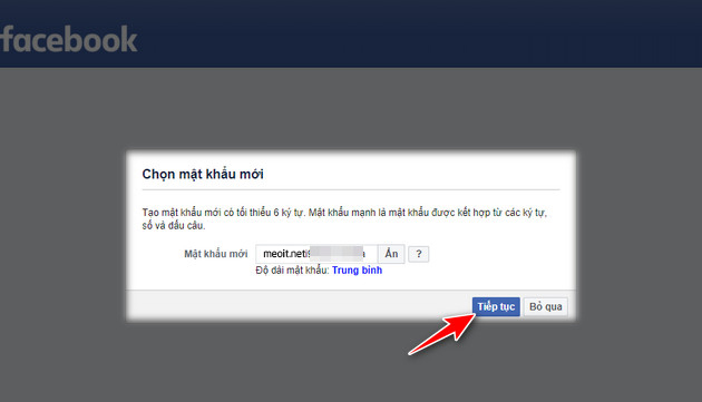 Lấy Lại Mật Khẩu Facebook