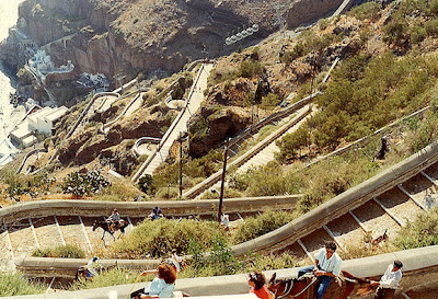 Jalan setapak Santorini, Yunani