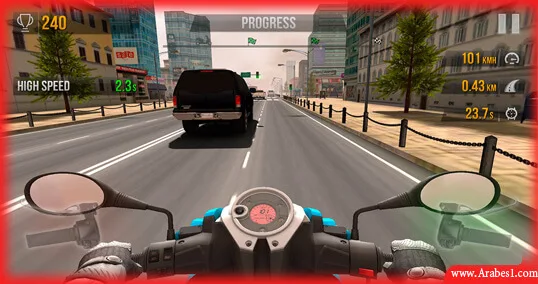 لعبة قيادة دراجات نارية للاندرويد : Traffic Rider