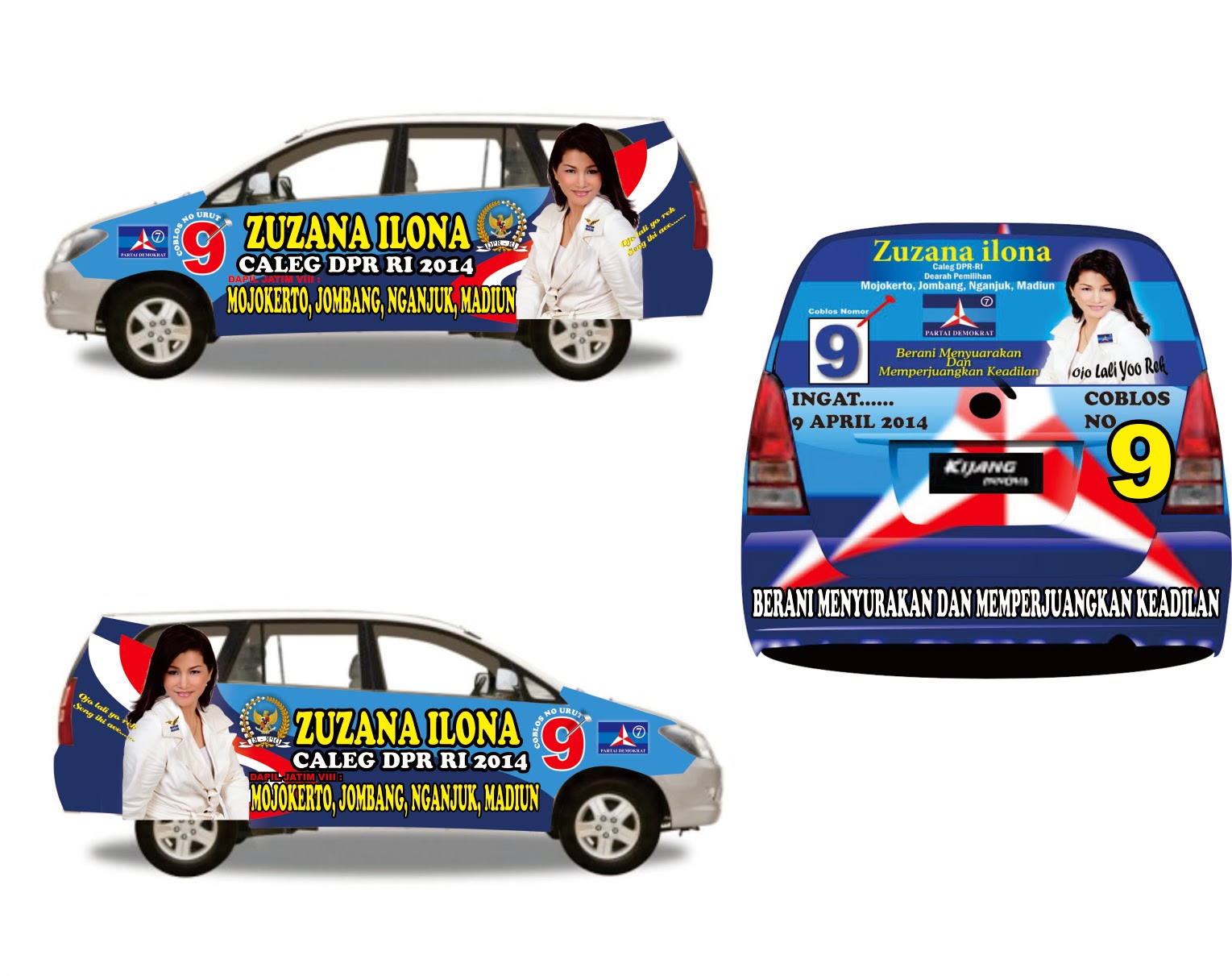 RDC Cutting Sticker Konsep Mobil Buat Calon Legislatif