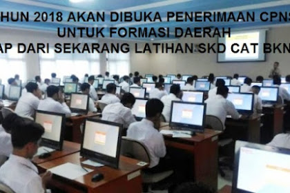 Pendaftaran / Penerimaan Pns (Cpns) Tahun 2018