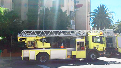 Edificio desalojado en Jinamar por incendio