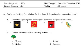 Soal Ulangan Umum Semester 1 Kelas Ii Terbaru Sesuai Kurikulum 2013 Revisi 2017 Lengkap (Matematika, Bahasa Indonesia Dan Pkn)