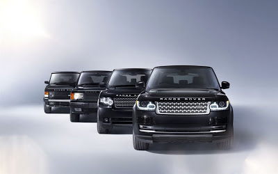 Quattro generazioni di Range Rover a confronto