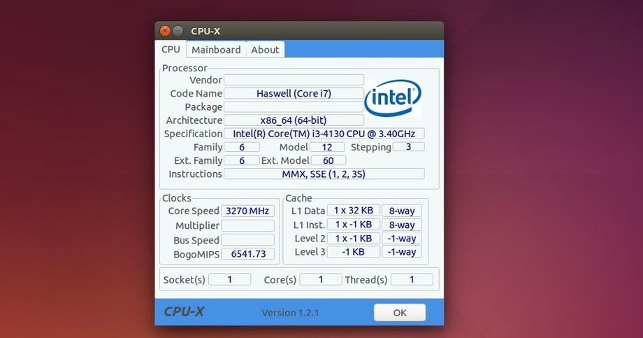 Cpu X Portable Alternative To Cpu Z The Ubuntu Maniac Linux