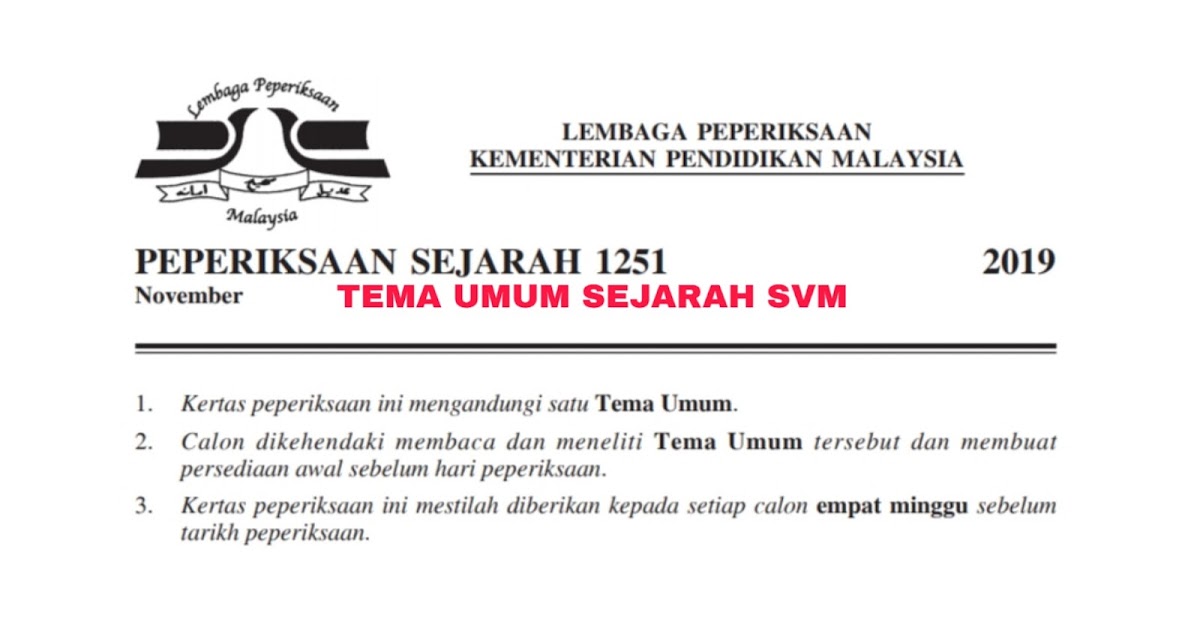 Muka Surat Buku Latihan Sejarah Svm 2018