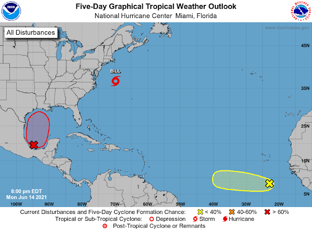 Se forma Bill, la segunda tormenta tropical de la temporada ciclónica