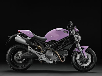 2010 Ducati Monster 696 and 796 light purple