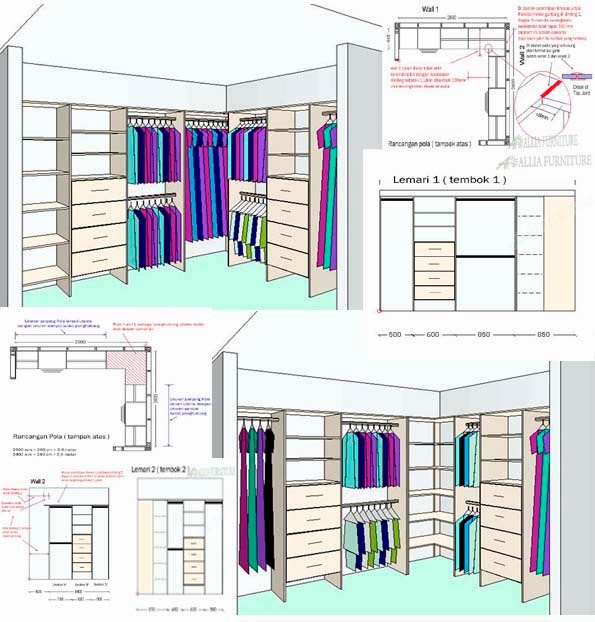  Gambar  Desain Kamar Dinding  Kayu MSO Excel 101