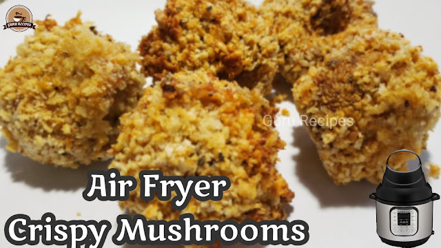 Crispy Mushrooms in Instant Pot Air Fryer Lid