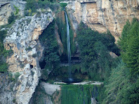 Detall del saltant superior del Tenes des del mirador de Sant Miquel del Fai