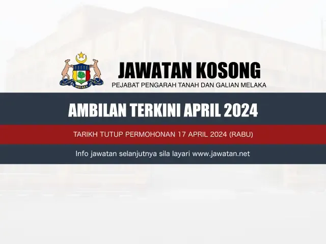 Jawatan Kosong PTG Melaka April 2024