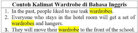 22 Contoh Kalimat Wardrobe di Bahasa Inggris dan Pengertiannya