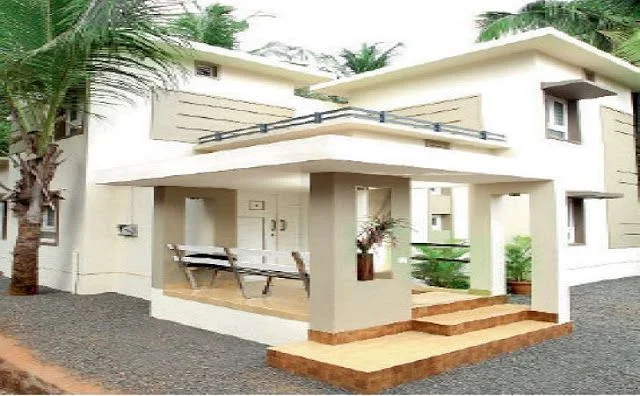 Low Cost Duplex House Design - Small-Large Modern Two Storey Duplex House Design Pictures - Duplex house design - NeotericIT.com