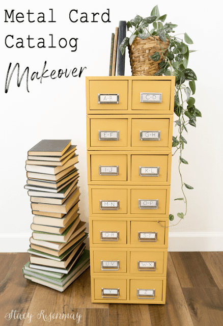 Metal Card Catalog Makeover