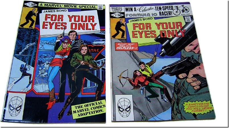 for your eyes only comic covers art james bond