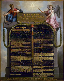1789'da İnsan ve Yurttaş Hakları Beyannamesi'nin temsili