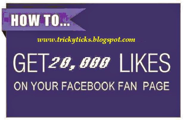How to get 20,000 likes on facebook fan page in a week free