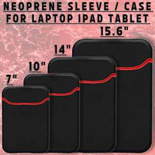 8" 10" 12" 14" Neoprene Sleeve Case Cover Bag For 7" 17" inch Laptop Tablet iPad