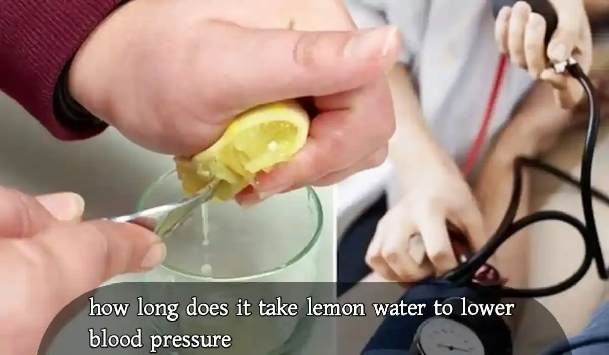 how long does it take lemon water to lower blood pressure