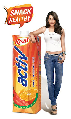 Bipasha Basu promotes Dabur Real Activ Juice