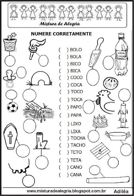 Atividade diagnóstica português 1º ano