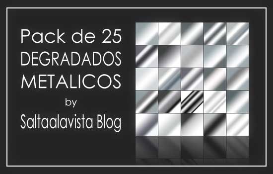 Pack de 25 Degradados Metálicos  Saltaalavista Blog