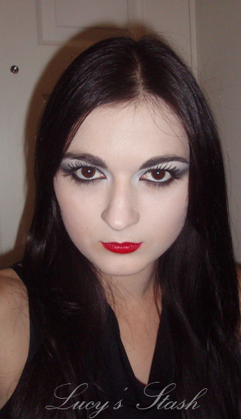 morticia makeup. and my makeup looks!