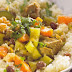 Couscous marroquinos com açafrão