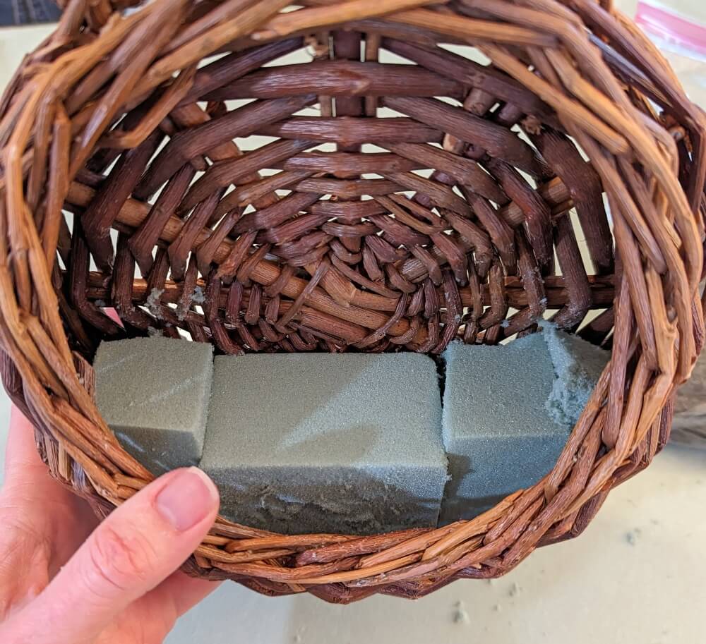 DIY Front Door Basket for Spring