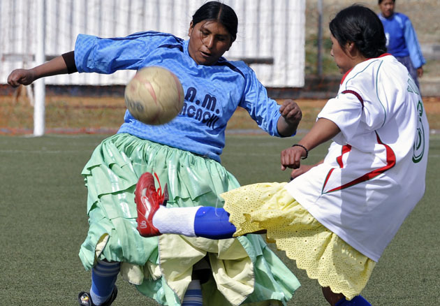 Cholitas futbolistas