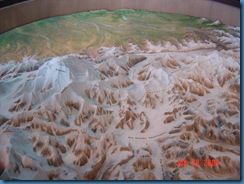 Model of Mt. McKinley at the Eielson Center