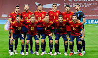 SELECCIÓN DE ESPAÑA. Temporada 2020-21. Ferran Torres, Sergi Ramos, Rodri Hernández, Pau Torres, Álvaro Morata, Unai Simón. Sergi Roberto, Dani Olmo. Sergio Canales, Koke y José Luis Gayá. SELECCIÓN DE ESPAÑA 6 SELECCIÓN DE ALEMANIA 0. 17/11/2020. Liga de Naciones de la UEFA, 2ª edición, Grupo IV, jornada 6. Sevilla, España, estadio Olímpico de La Cartuja.