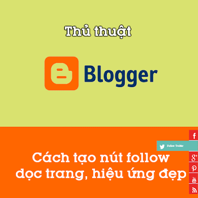 Tạo nút follow các mạng xã hội chạy dọc trang