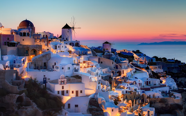 Resultado de imagen de atardeceres en santorini