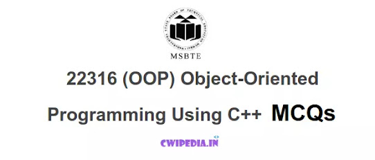 22316 (OOP) Object-Oriented Programming Using C++ MCQ | I Scheme