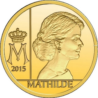 Belgium Euro Gold Coin 2015 Queen Mathilde of Belgium