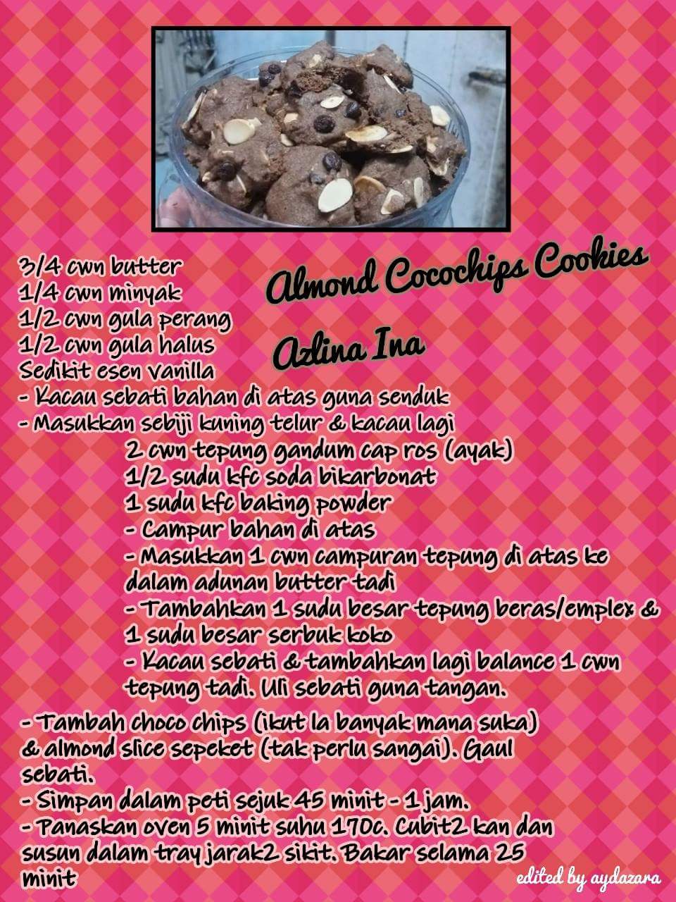 Seindah salju: Almond Cocochips Cookies