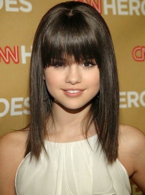 round face medium hairstyles with bangs