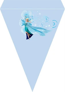 Frozen Birthday Party Free Printable Banner.